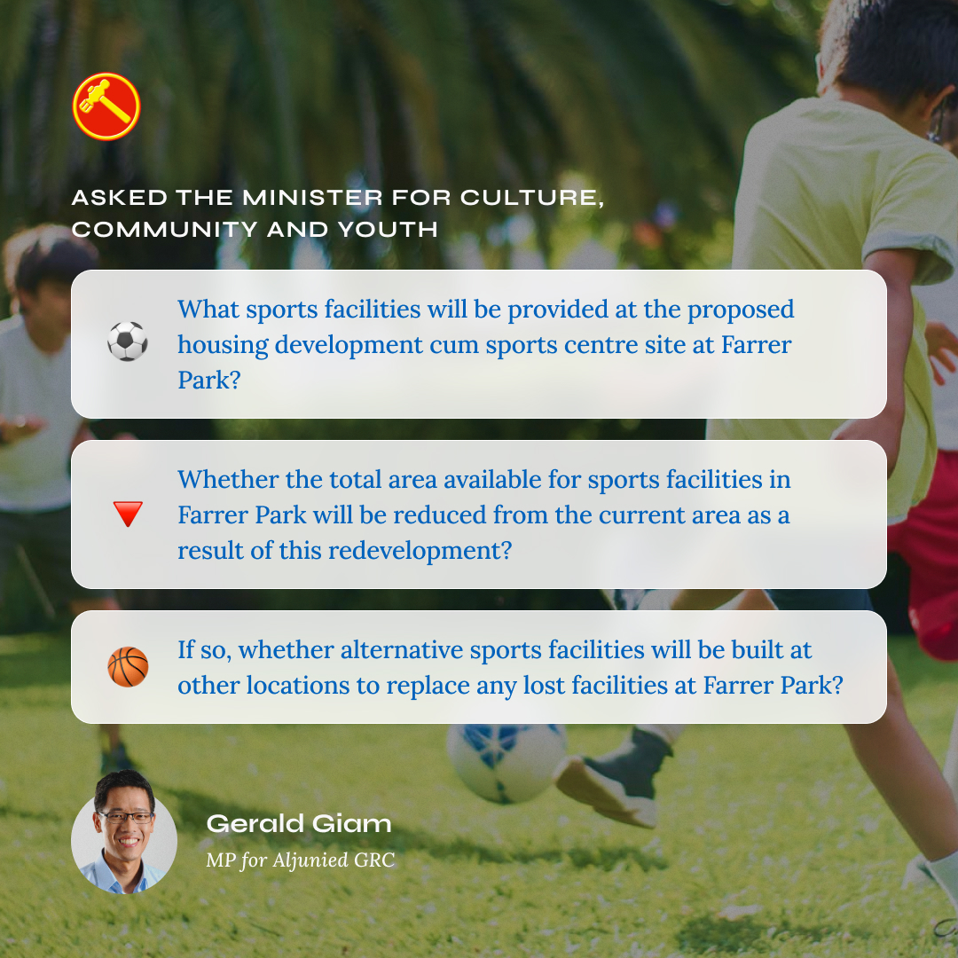 New sports facilities at Farrer Park