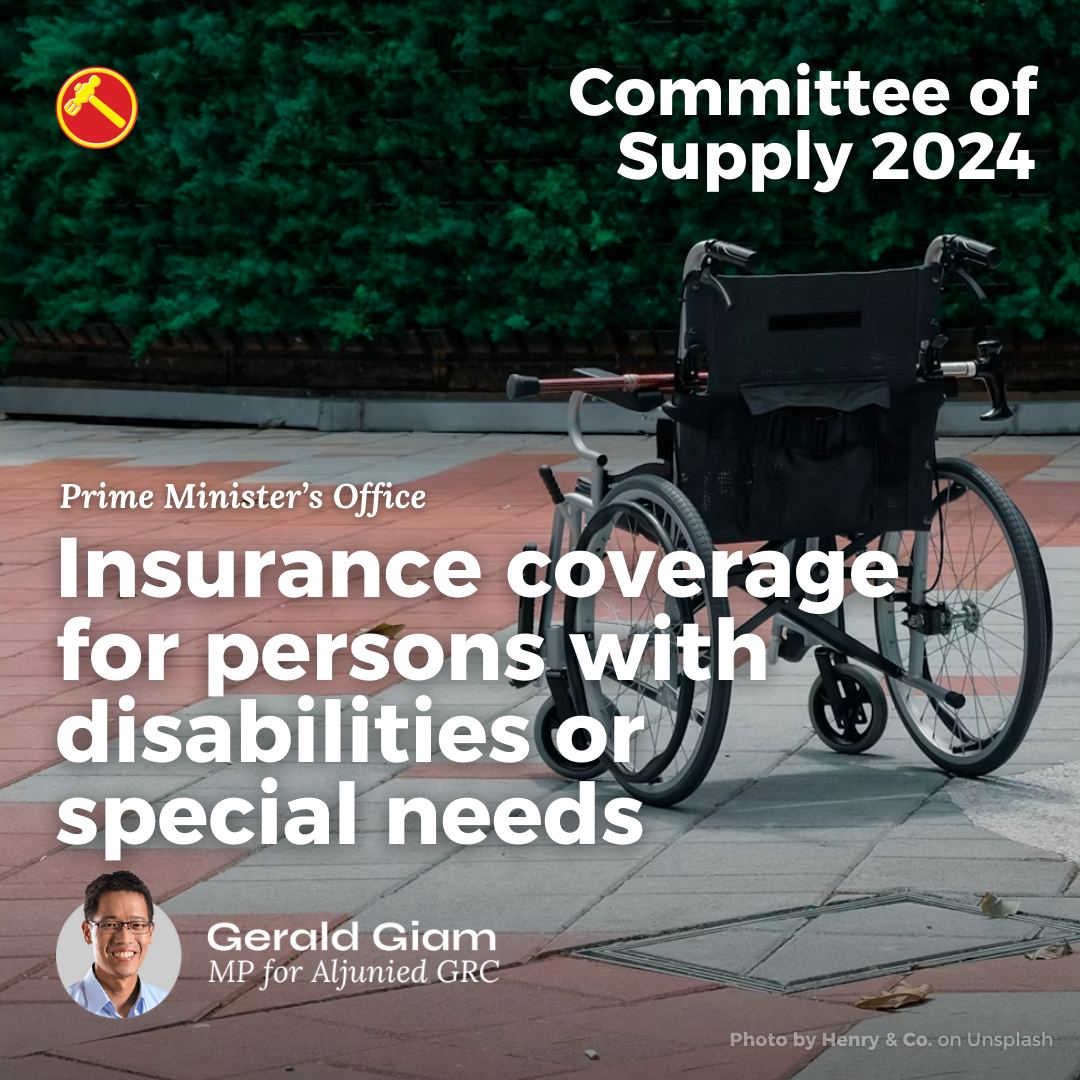 Insurance coverage for persons with disabilities or special needs